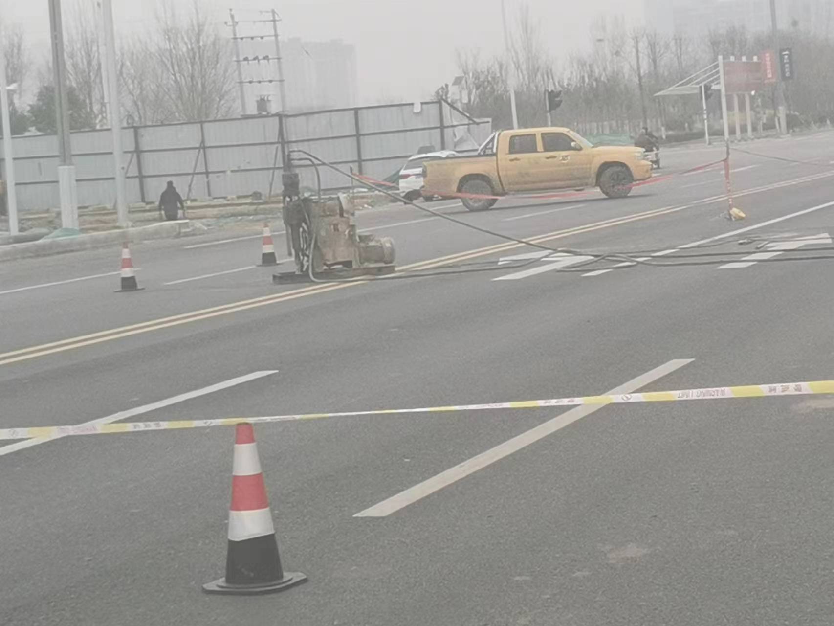 文登公路路基沉陷注浆